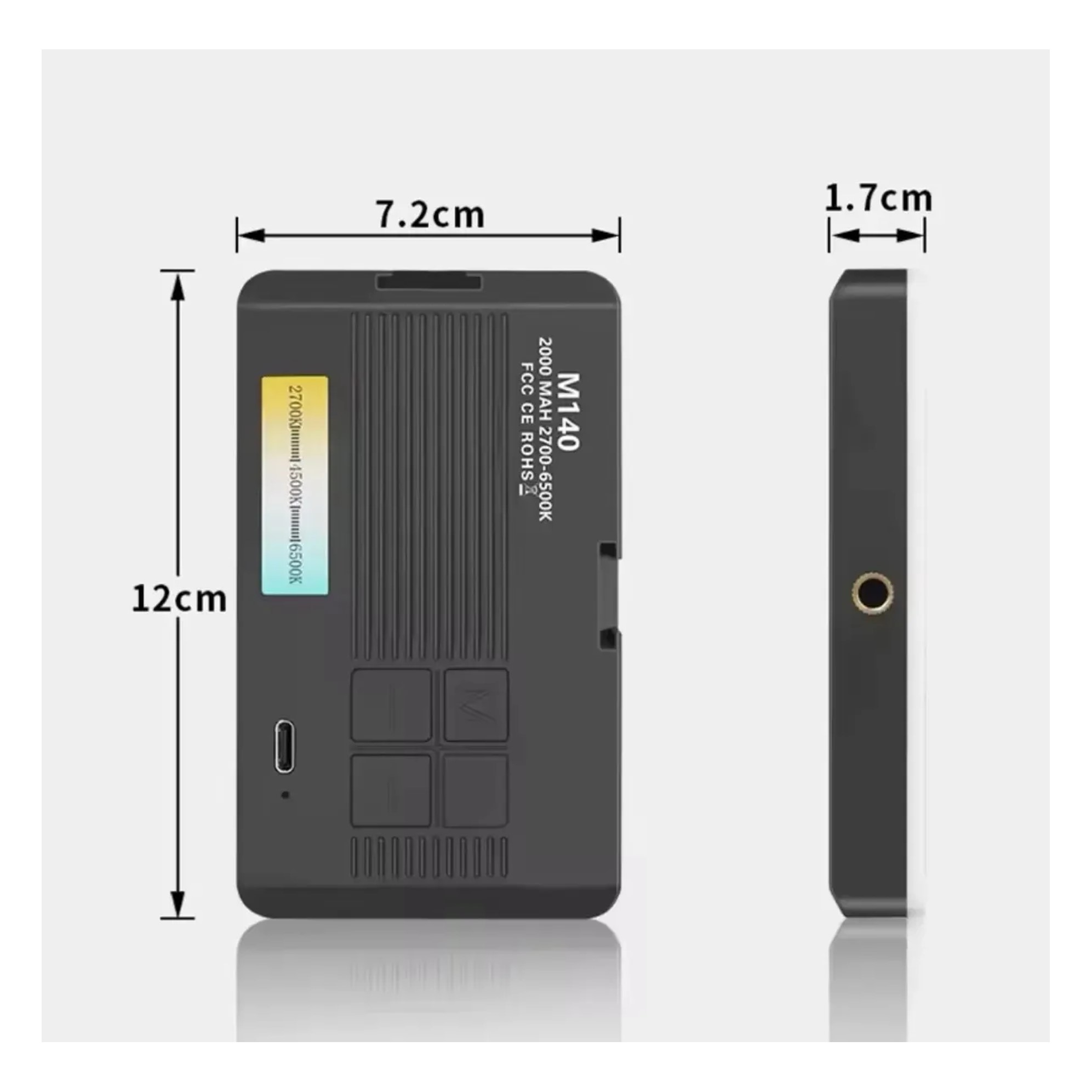 PANEL LUZ LED PORTATIL PARA CAMARAS Y TELE FONOS AJUSTABLE - 3