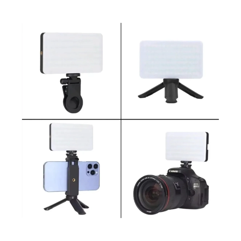 PANEL LUZ LED PORTATIL PARA CAMARAS Y TELE FONOS AJUSTABLE - 5