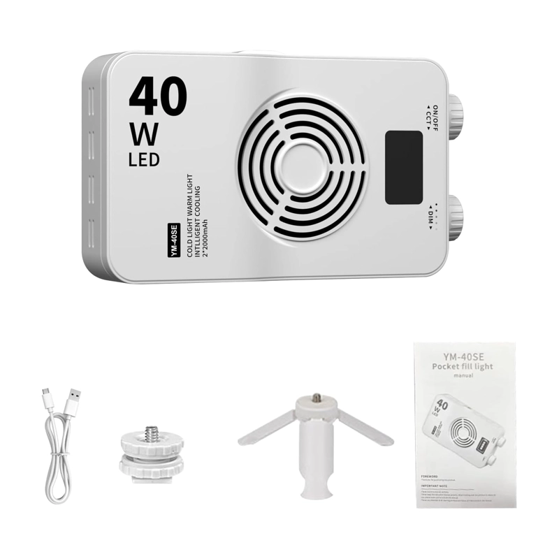 PANEL DE LUZ PORTATIL 40W PARA FOTOGRAFIAS Y VIDEOS - 5