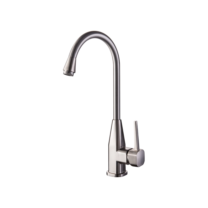 LLAVE GRIFO MONOMANDO PARA LAVAPLATOS REGULADOR PLATEADO BRILLANTE - 1