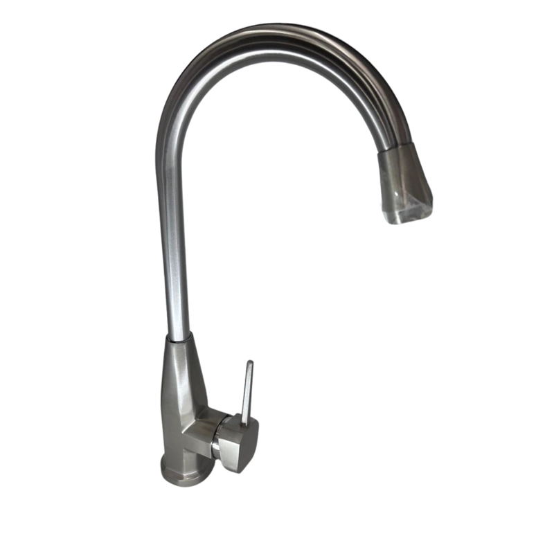 LLAVE GRIFO MONOMANDO PARA LAVAPLATOS REGULADOR PLATEADO BRILLANTE - 2