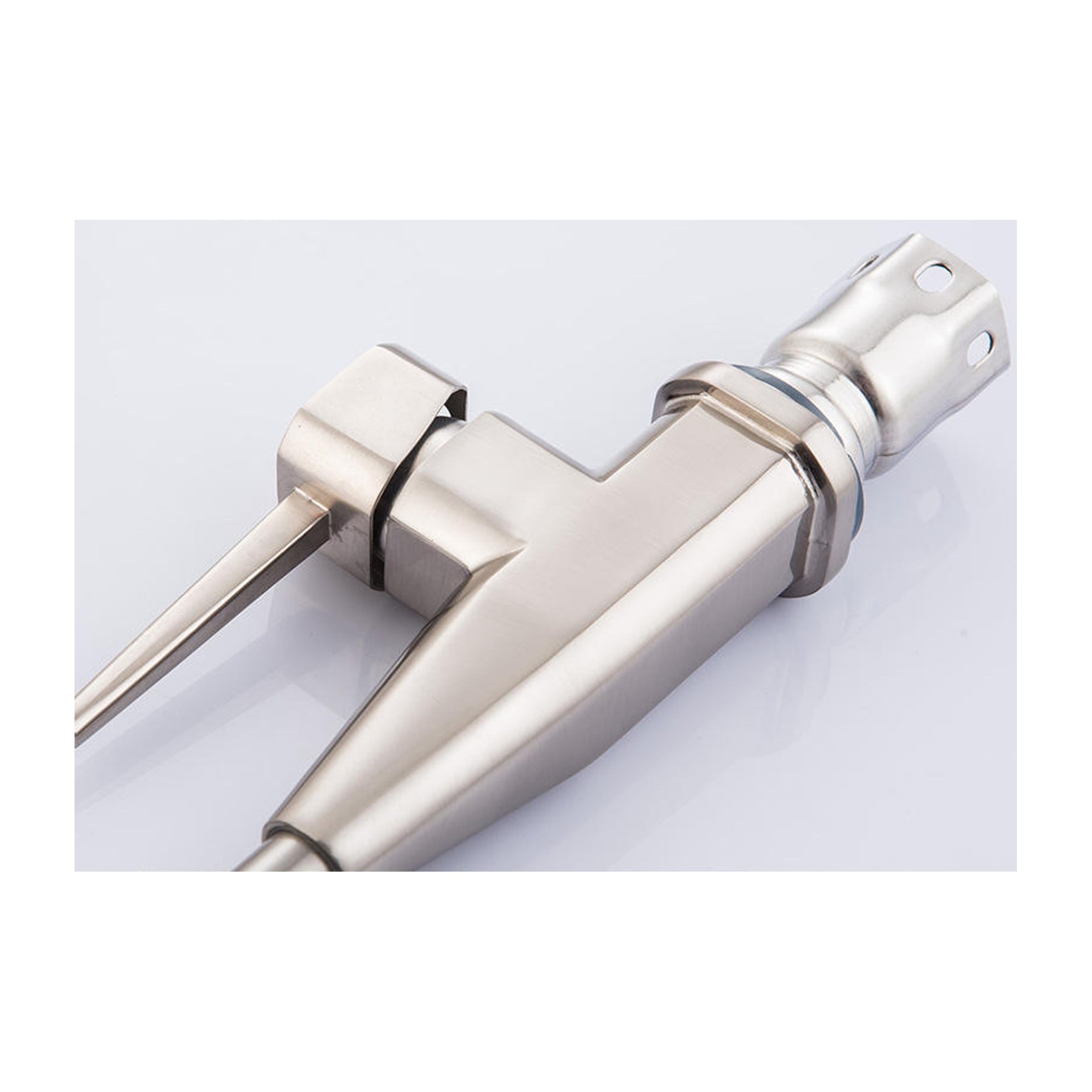LLAVE GRIFO MONOMANDO PARA LAVAPLATOS REGULADOR PLATEADO BRILLANTE - 4