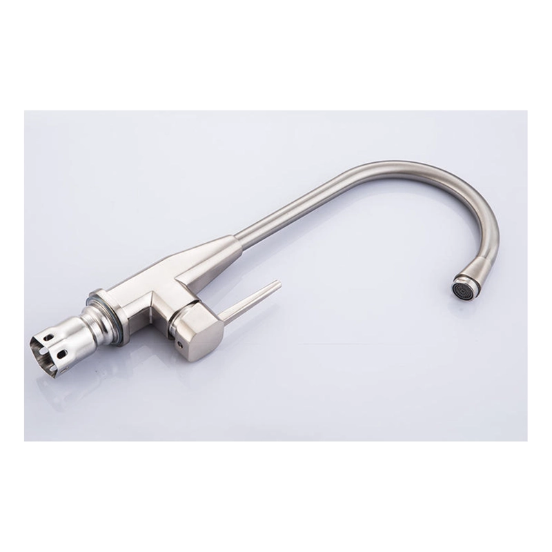 LLAVE GRIFO MONOMANDO PARA LAVAPLATOS REGULADOR PLATEADO BRILLANTE - 5