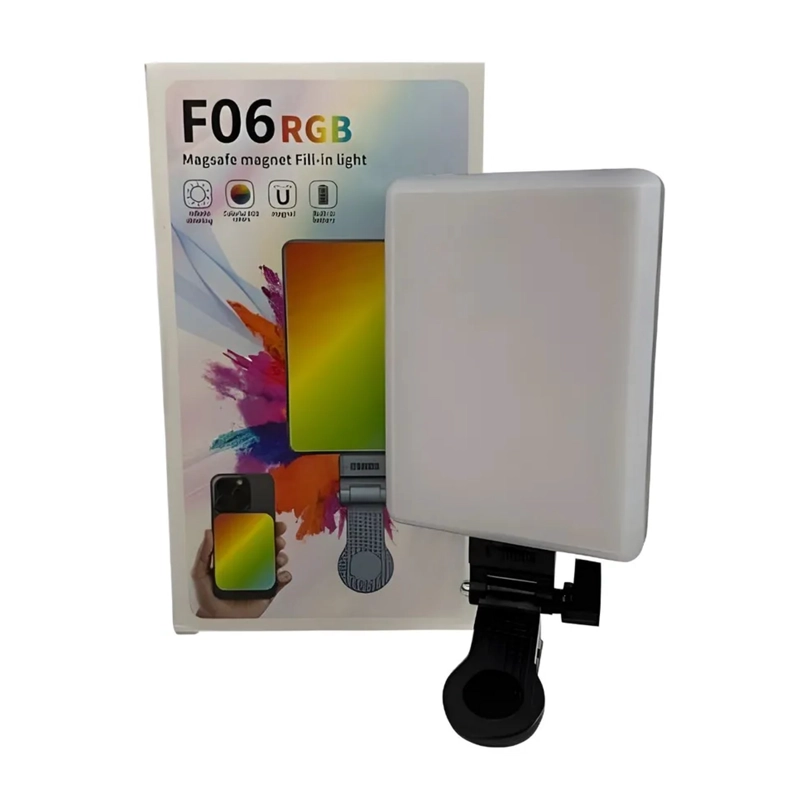 PANEL DE LUZ LED PORTATIL COLORES RGB AJUSTABLE PARA FOTOS Y VIDEOS - 1