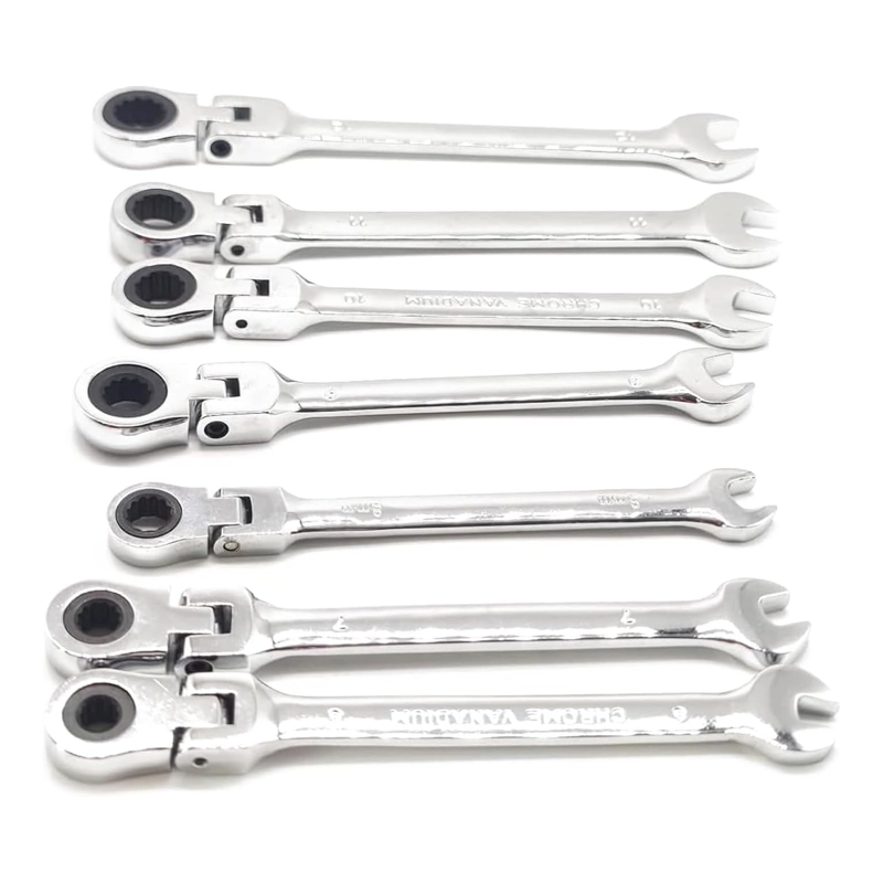 SET DE 7 LLAVES COMBINADAS CON CABEZAL PIVOTANTE - 1