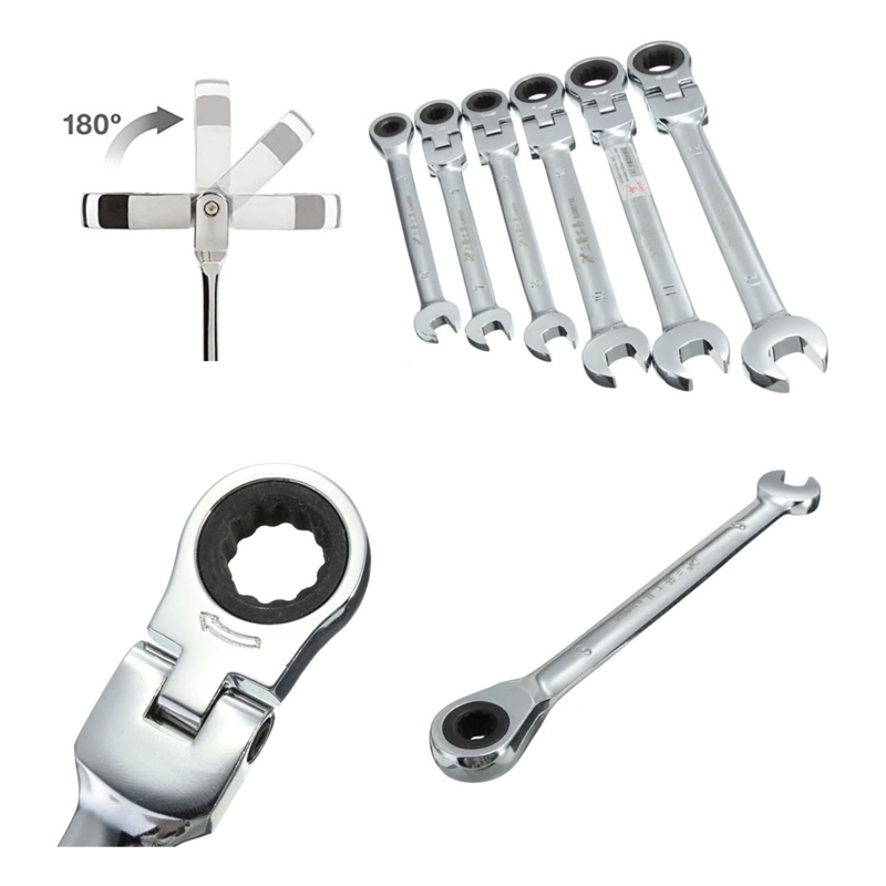 SET DE 7 LLAVES COMBINADAS CON CABEZAL PIVOTANTE - 5