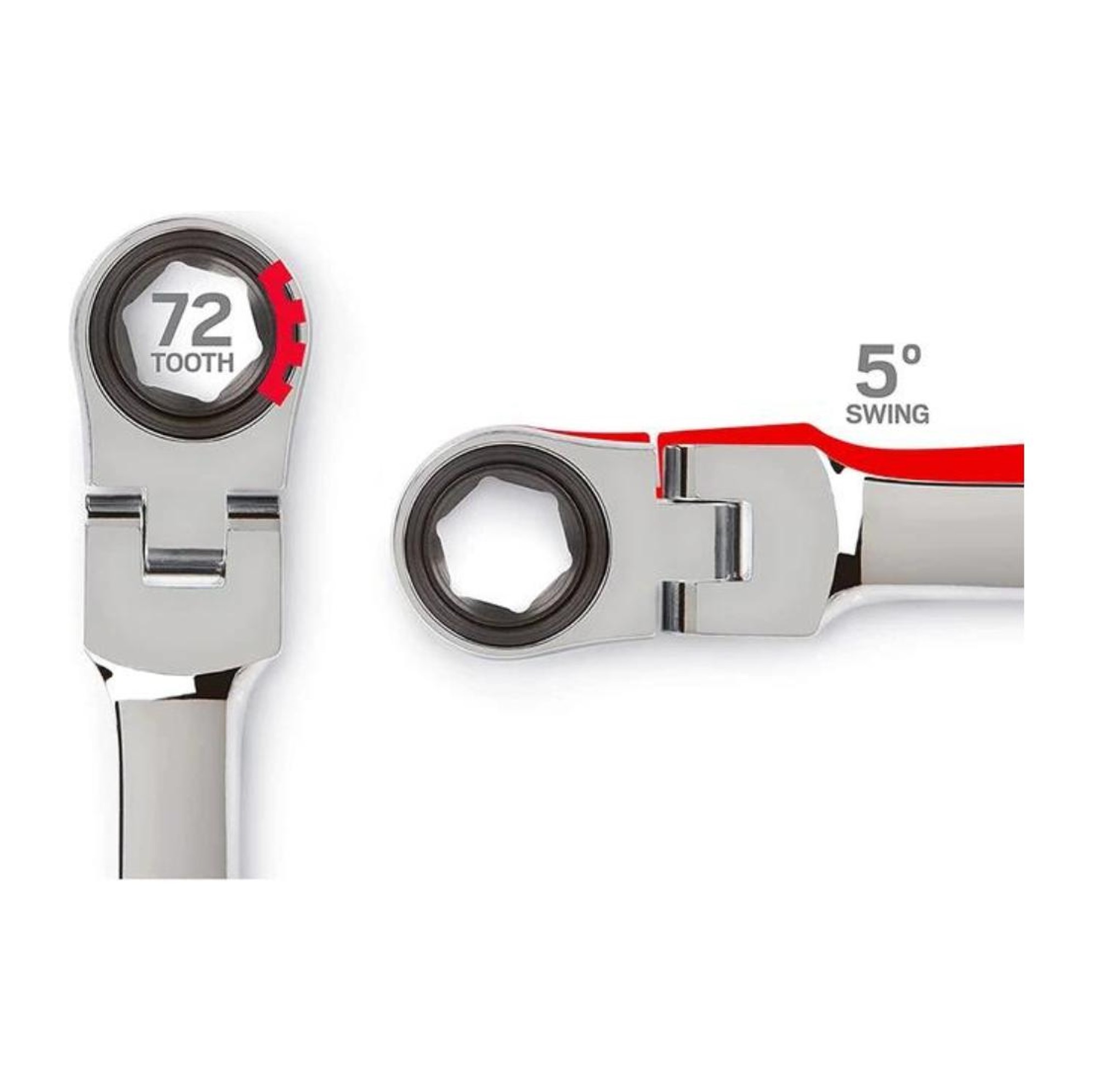 SET DE 7 LLAVES COMBINADAS CON CABEZAL PIVOTANTE - 6