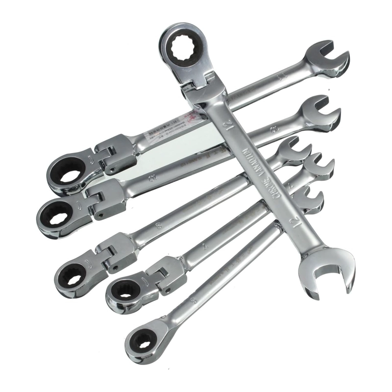 SET DE 7 LLAVES COMBINADAS CON CABEZAL PIVOTANTE - 8