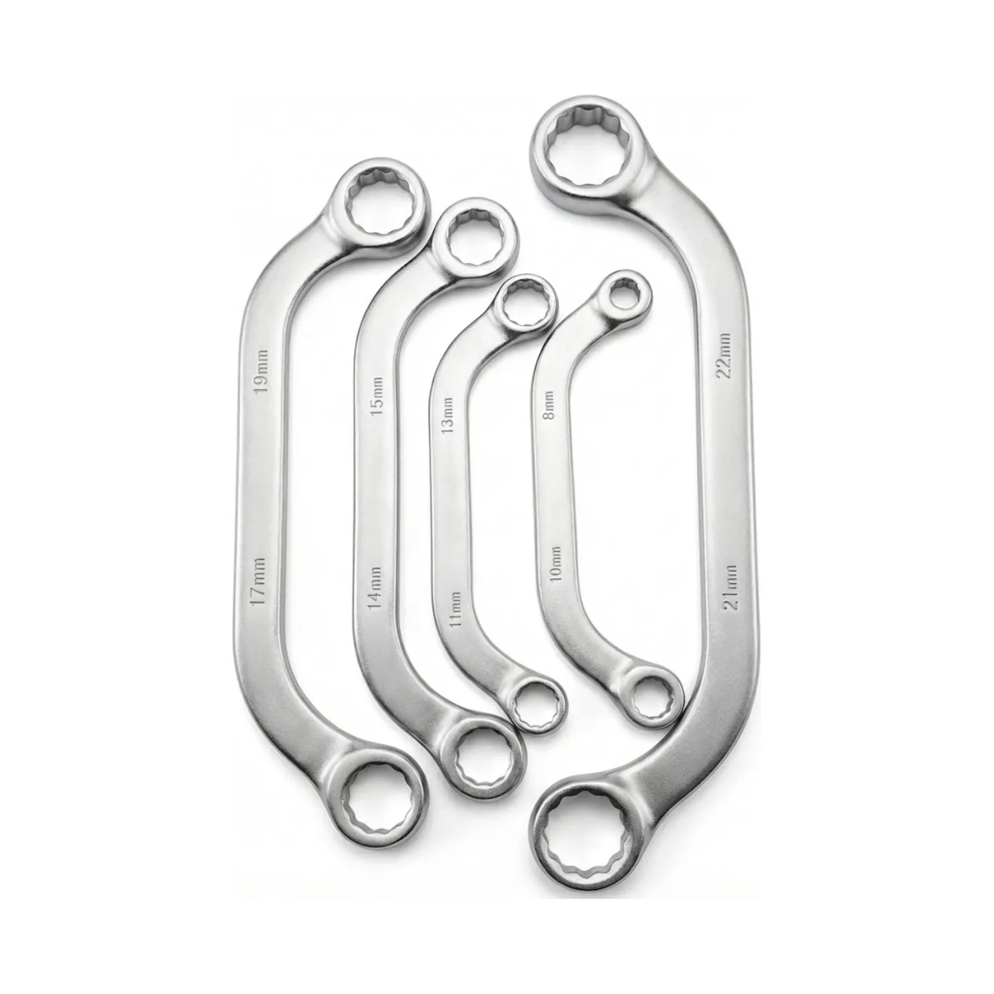 SET DE 5 LLAVES ACODADAS CURVA ME TRICAS 8-22MM - 1