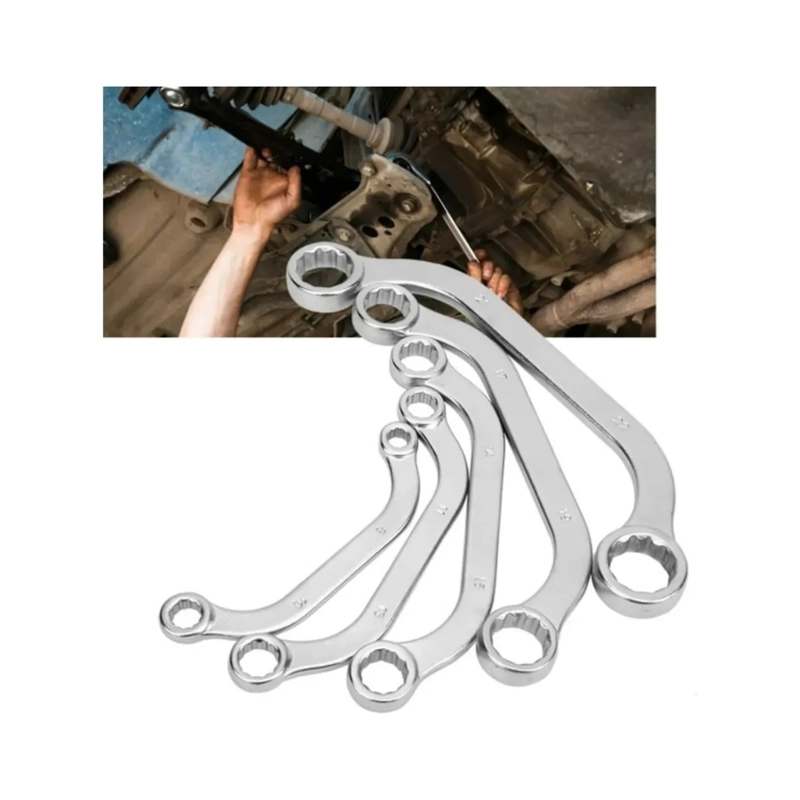 SET DE 5 LLAVES ACODADAS CURVA ME TRICAS 8-22MM - 5