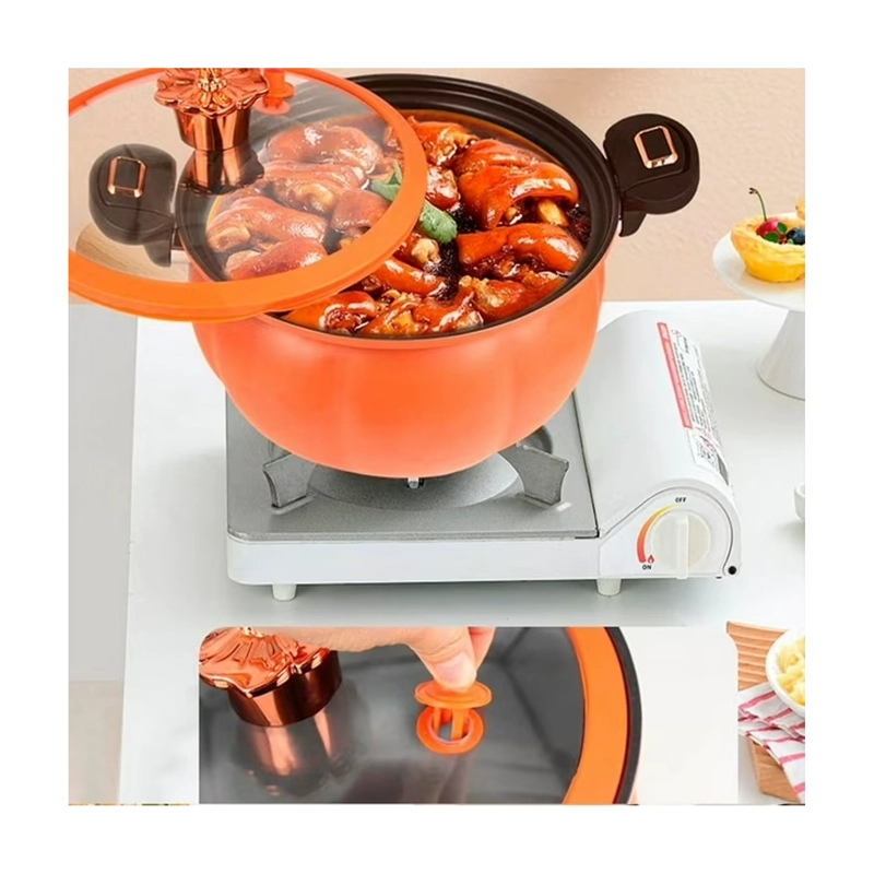 OLLA A PRESION ANTIADHERENTE 7 LITROS FORMA DE CALABAZA - 5