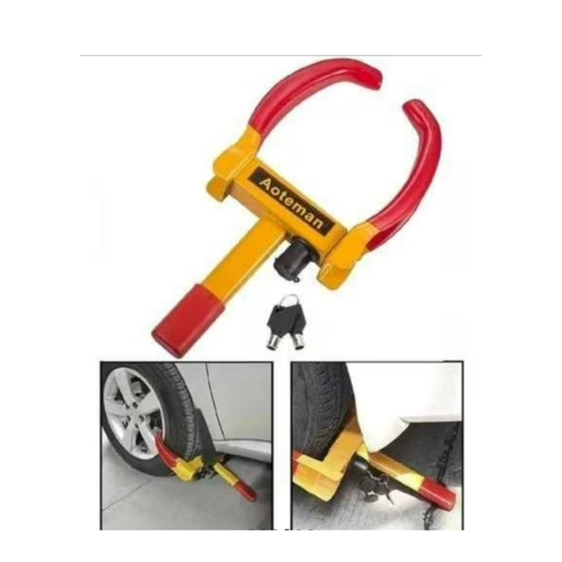 INMOVILIZADOR DE RUEDA ANTIRROBO CON LLAVE PARA AUTO - 3