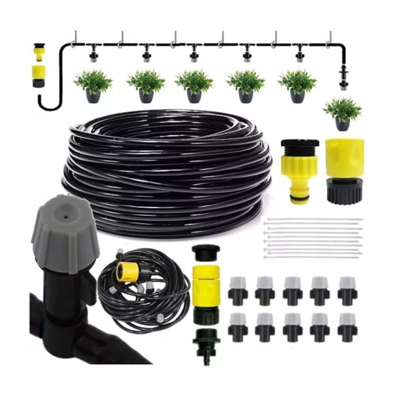 KIT DE RIEGO PLANTAS JARDIN NEBULIZADOR 10 BOQUILLAS - 1