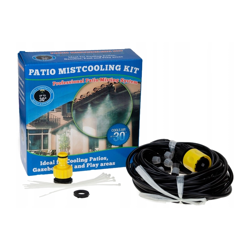 KIT DE RIEGO PLANTAS JARDIN NEBULIZADOR 10 BOQUILLAS - 2