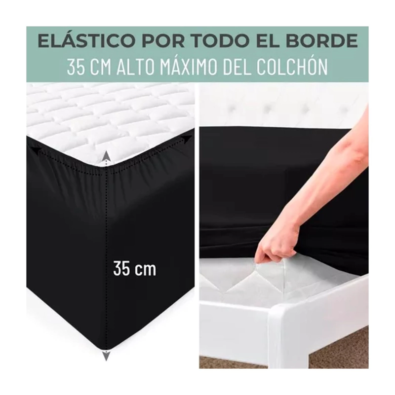 SABANA 1800 HOTEL ULTRA SUAVE MAS FUNDA BORDADA - 4