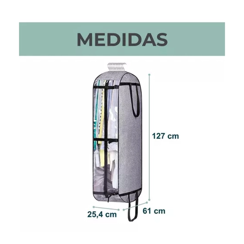 BOLSA FUNDA ALMACENAMIENTO Y VIAJE CASATUA ROPA TRAJE - 2