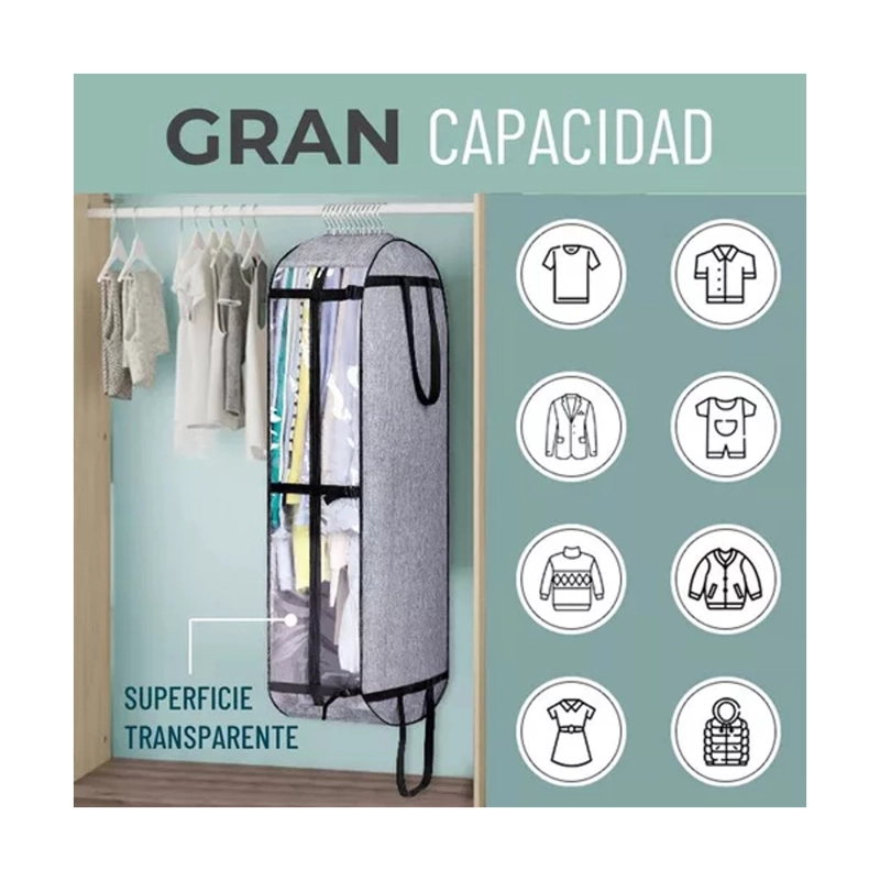 BOLSA FUNDA ALMACENAMIENTO Y VIAJE CASATUA ROPA TRAJE - 4