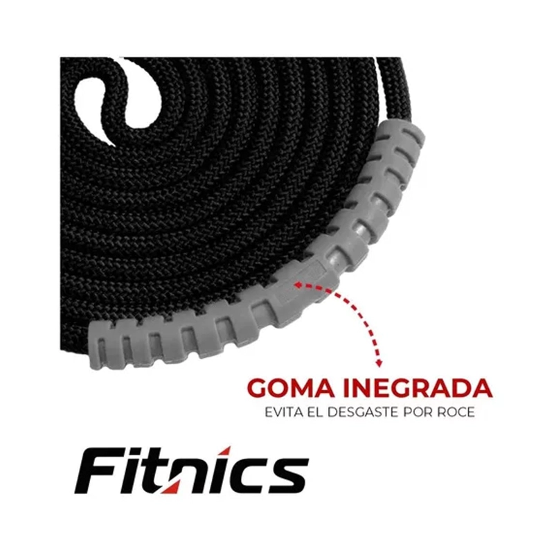 CUERDA PARA SALTAR CON PESO AJUSTABLE FITNICS PRO CROSSFIT - 4