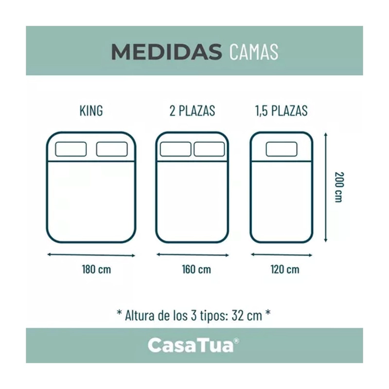 CUBRE COLCHON PROTECTOR IMPERMEABLE KING BLANCO - 6