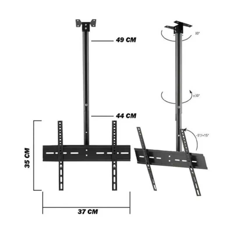 BASE SOPORTE TV 807A TECHO LCD PLASMA LED DA 20 A 55 PULGADAS - 2