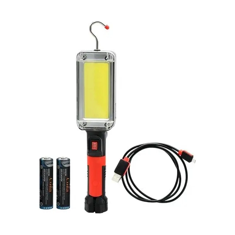 LAMPARA TRABAJO PESADO CAMPING 700LM USB IMANTADA GANCHO RECARGABLE LED - 4