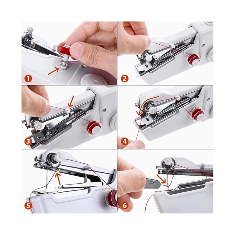 MAQUINA DE COSER MINI PORTATIL MANUAL PERSONAL - 3