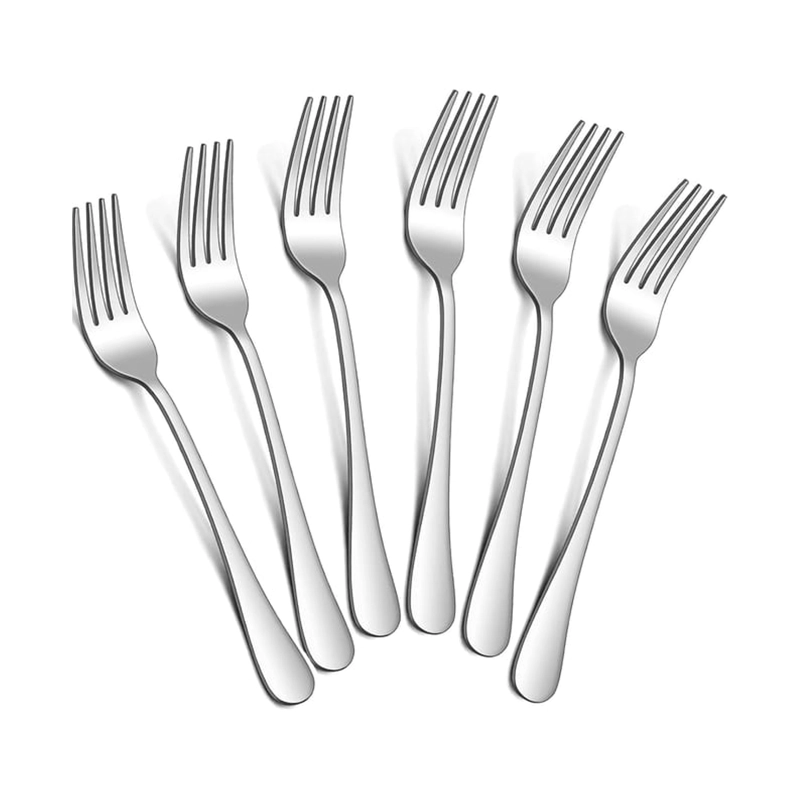JUEGO DE 6 TENEDORES DE MESA DE ACERO INOXIDABLE - 1