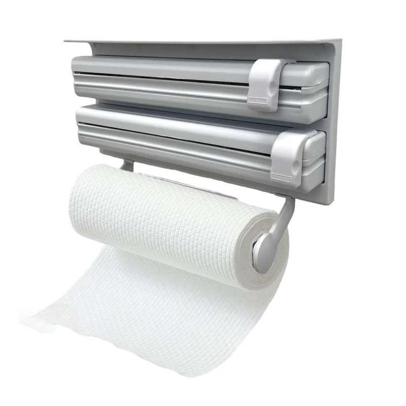 DISPENSADOR TRIPLE DE PAPEL PARA COCINA DESPACHADOR 3 EN 1 - 1