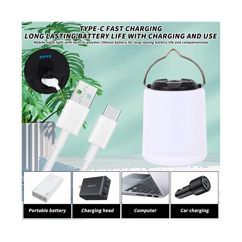 LAMPARA DE CAMPING LED LINTERNA CAMPING RECARGABLE USB - 2