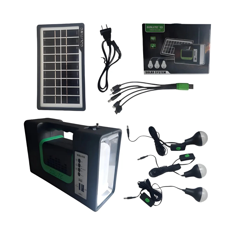 KIT EMERGENCIA LINTERNA CAMPING SOLAR MAS RADIO MP3 - 3