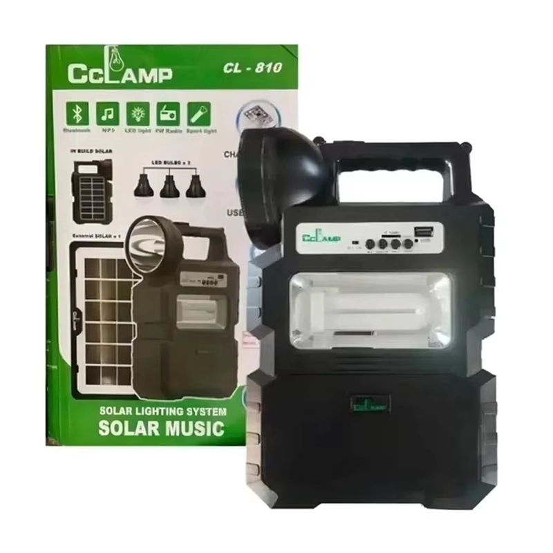 KIT LAMPARA SOLAR DE CAMPING USB MAS RADIO Y BLUETOOTH - 2
