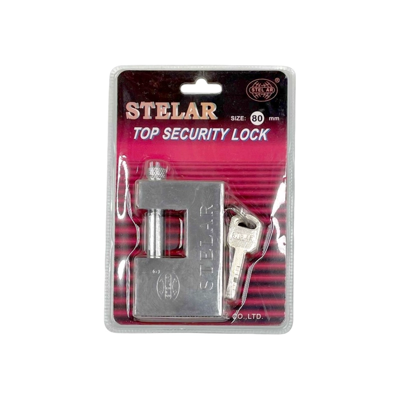 X2 CANDADO CUADRADO STELAR 80MM SEGURIDAD ANTICIZALLA - 1