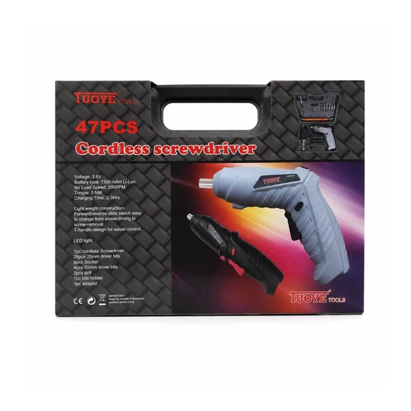 TALADRO INALAMBRICO PORTATIL COMPACTO 47 PIEZAS - 3