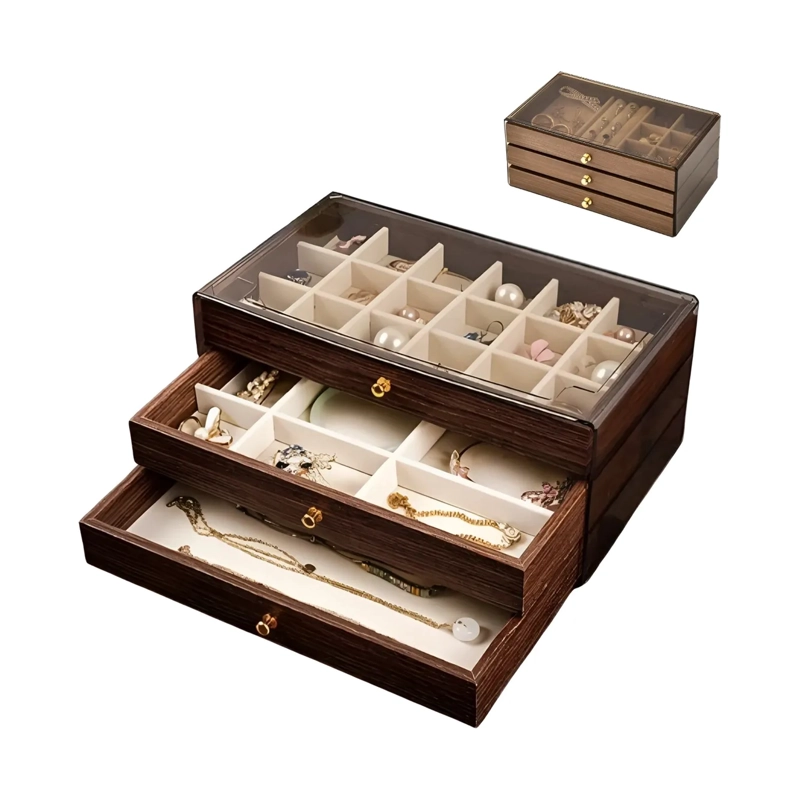 JOYERO ESTUCHE JOYERIA CAJA ORGANIZADORA - 1