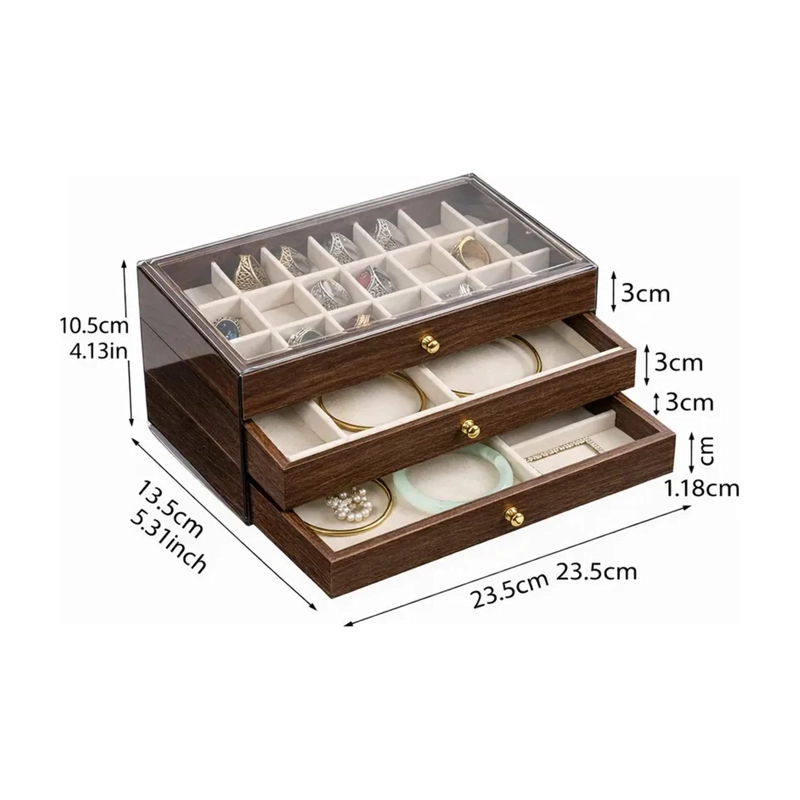 JOYERO ESTUCHE JOYERIA CAJA ORGANIZADORA - 2