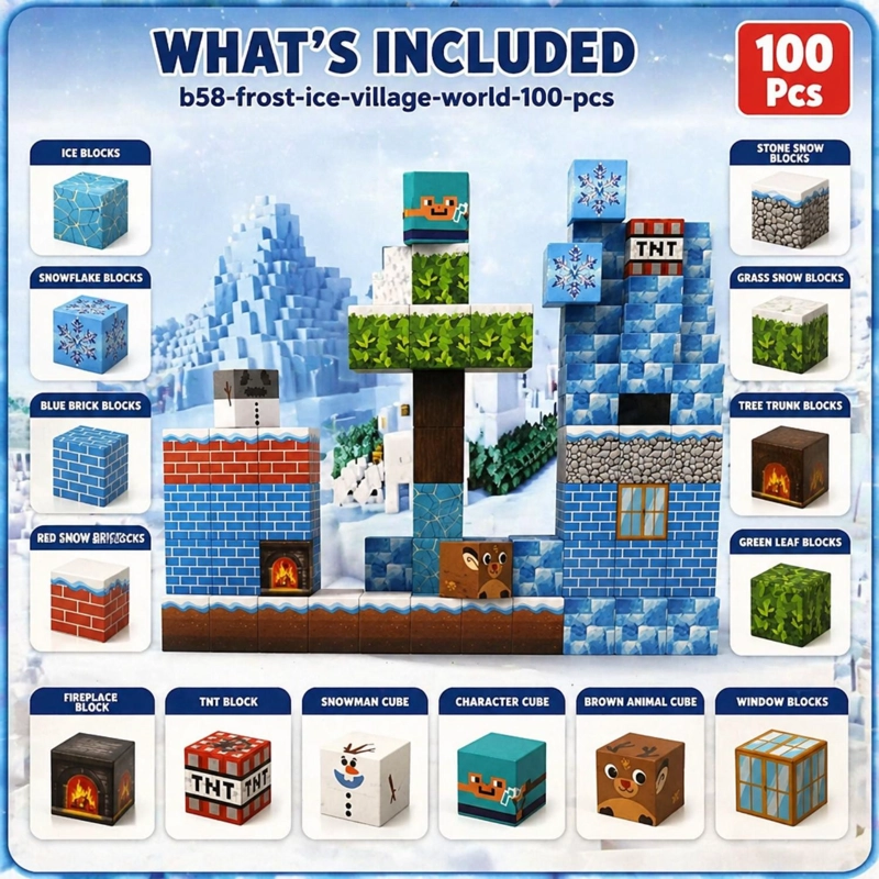 JUGUETE DIDACTICO BLOQUES DE CONSTRUCCION MAGNE TICOS PARA NIÑOS 100PCS - 2