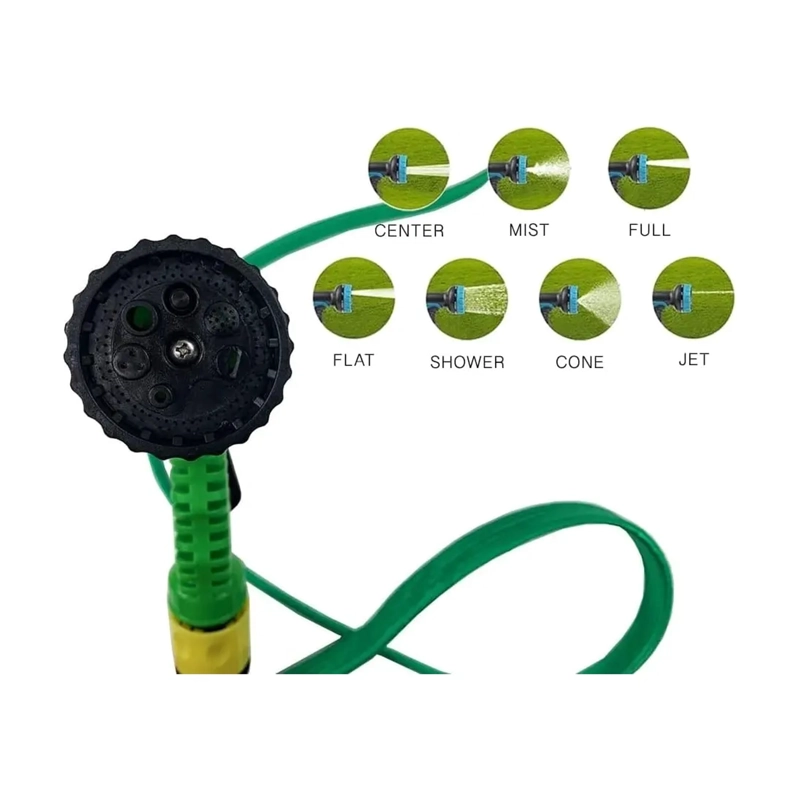 MANGUERA DE JARDIN RETRACTIL 15MTS CARRETE Y PULVERIZADOR 7 MODOS - 3