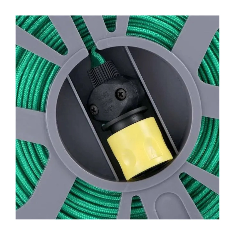 MANGUERA DE JARDIN RETRACTIL 15MTS CARRETE Y PULVERIZADOR 7 MODOS - 6