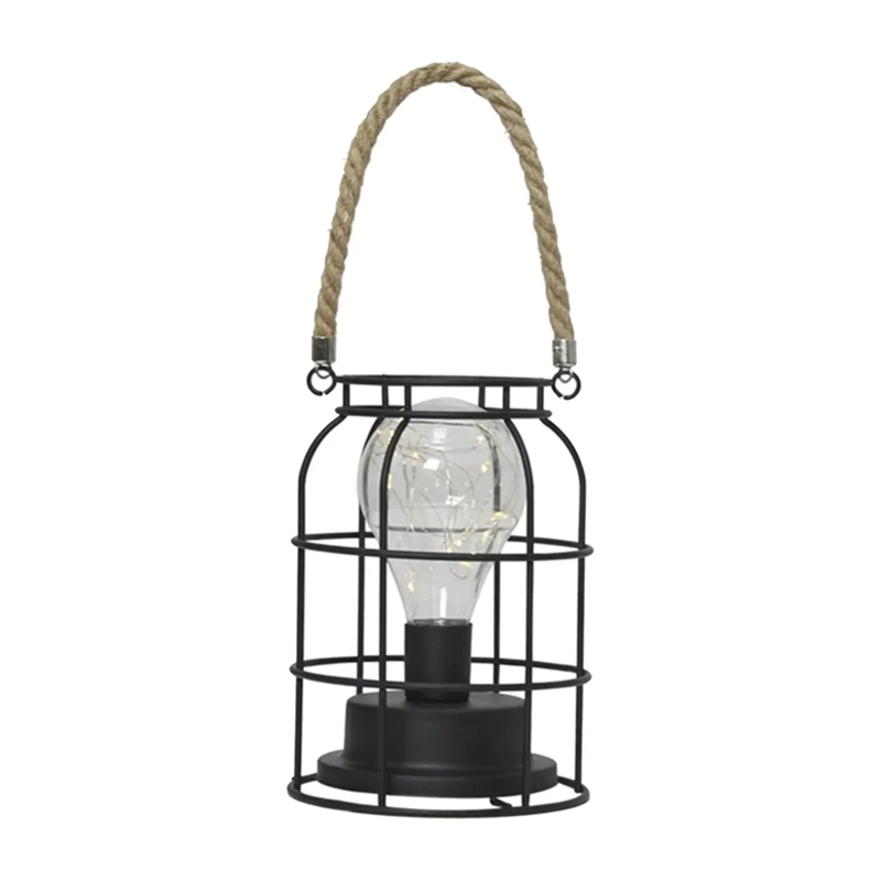 PACK X4 LAMPARA DE MESA COLGANTE VINTAGE LUZ LED - 1