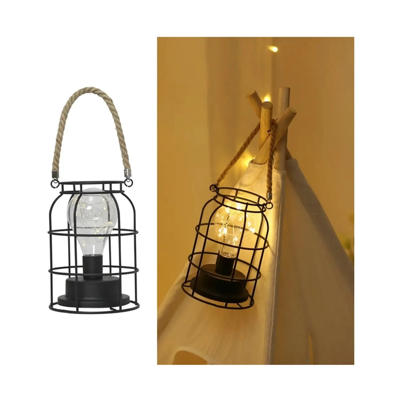 PACK X4 LAMPARA DE MESA COLGANTE VINTAGE LUZ LED - 2