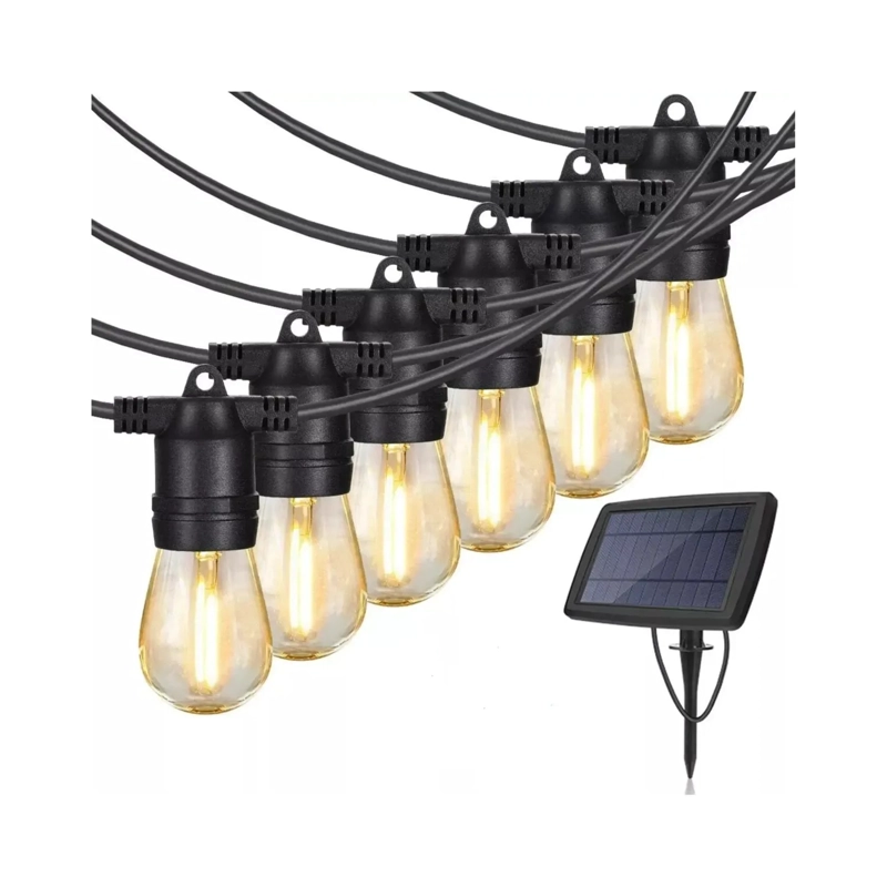 GUIRNALDA COLGANTE CON PANEL SOLAR 10M 10 LUCES LED - 1
