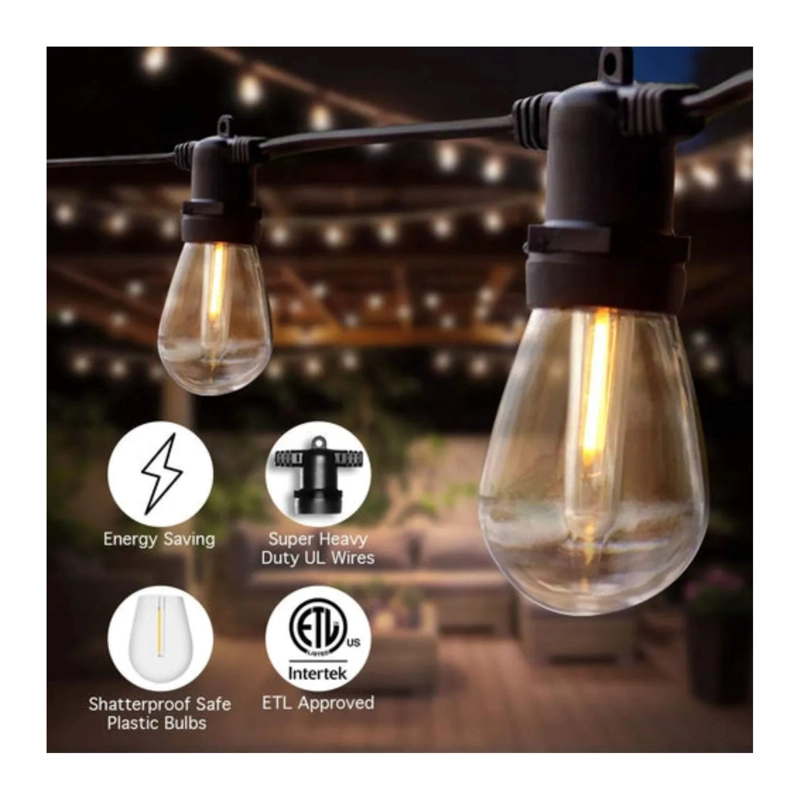 GUIRNALDA COLGANTE CON PANEL SOLAR 10M 10 LUCES LED - 3