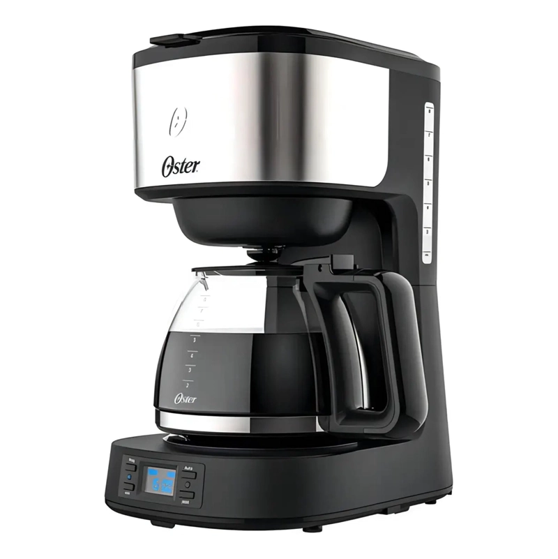 CAFETERA ELECTRICA PROGRAMABLE OSTER 1.2 LITROS 800W ACERO INOXIDABLE - 1