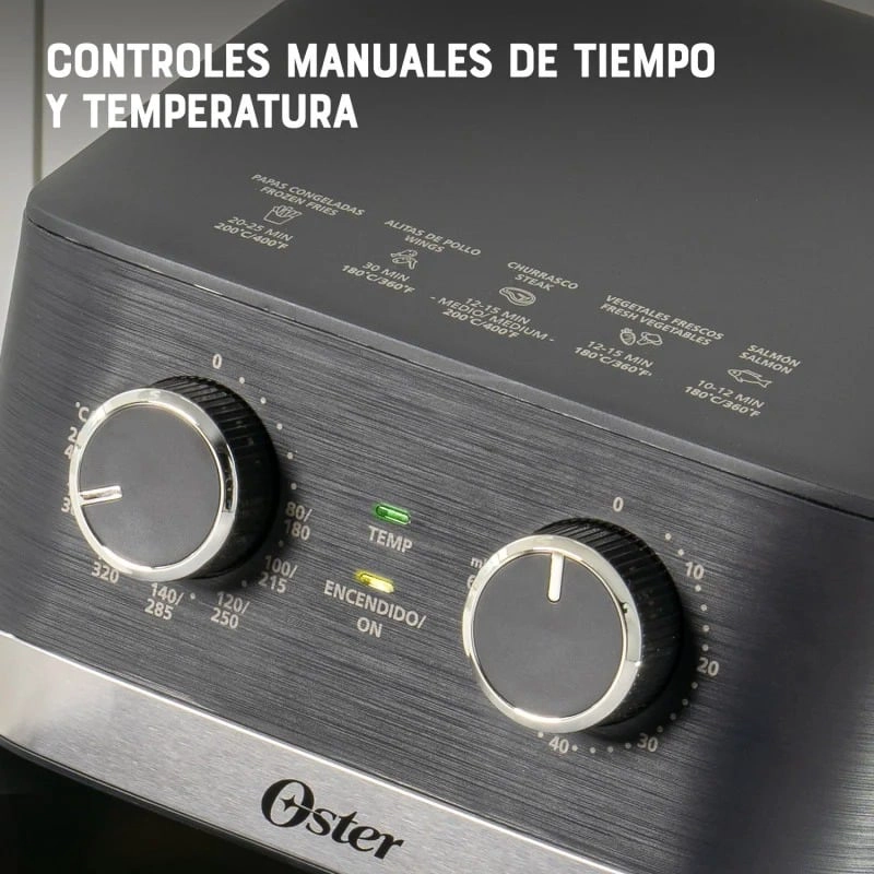 FREIDORA AIR FRYER 4 LITROS CAPACIDAD DIAMONDFORCE OSTER 1300W - 5