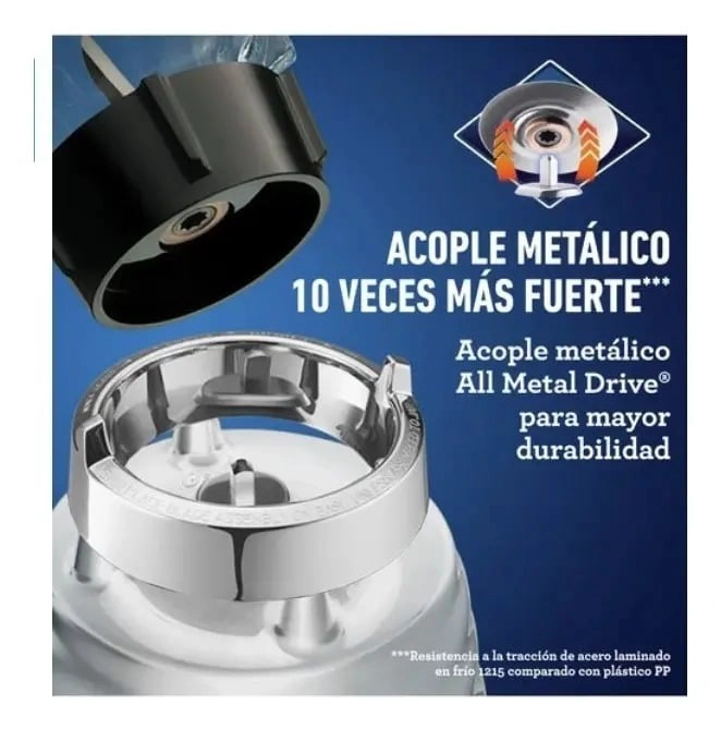 LICUADORA CLASICA OSTER 1.25 LITROS CAPACIDAD 1000W VASO DE VIDRIO - 3