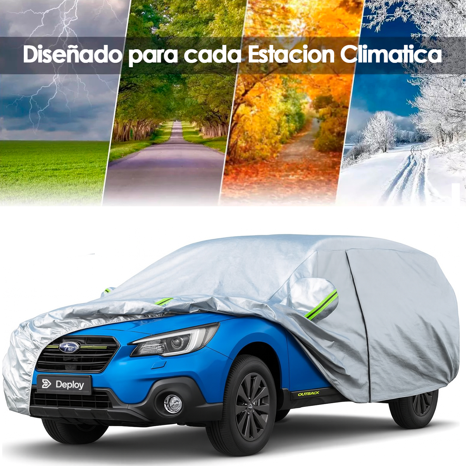 CARPA CUBRE AUTO PREMIUM RESISTENCIA TOTAL INTERIOR FELPA - 5