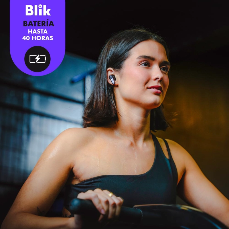 AUDIFONOS INALAMBRICOS BLIK AIR950 TWS BLUETOOTH 5.4 ALCANCE 15MTS ANC ENC BATERIA 40HRS USB-C IPX4 - 8