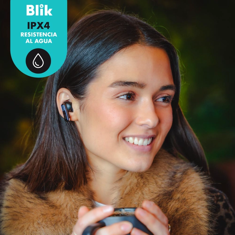 AUDIFONOS INALAMBRICOS BLIK AIR950 TWS BLUETOOTH 5.4 ALCANCE 15MTS ANC ENC BATERIA 40HRS USB-C IPX4 - 9