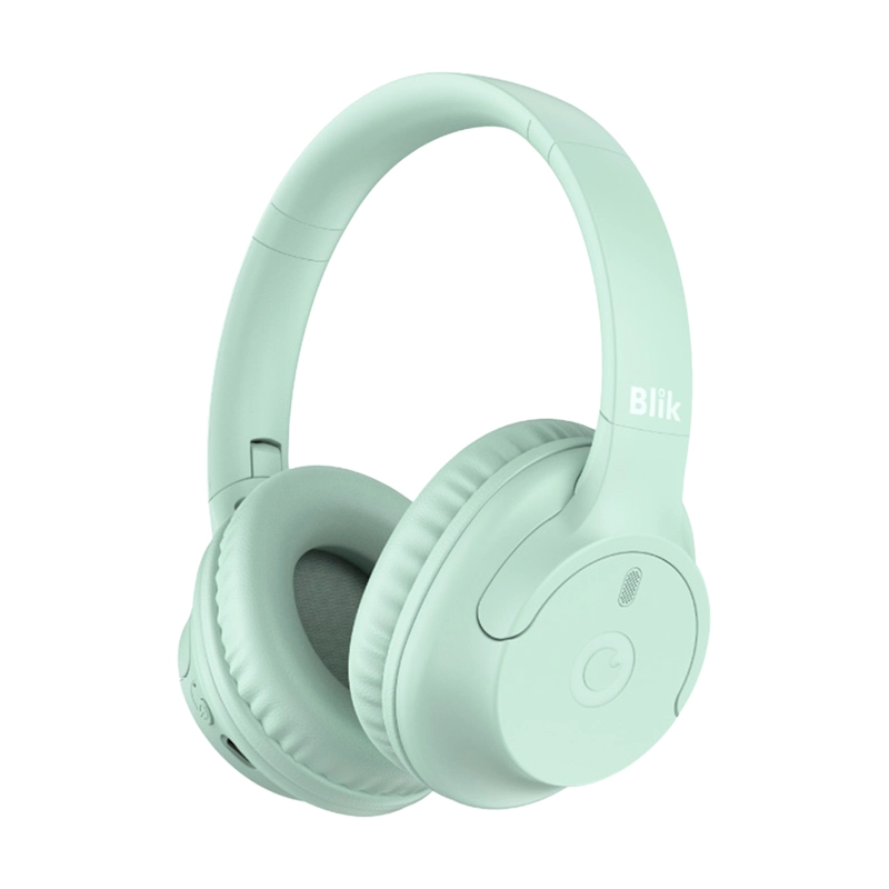 AUDIFONOS INALAMBRICOS BLIK SOUL250 BLUETOOTH 5.4 ALCANCE 10MTS BATERIA 20 HRS VERDE - 2
