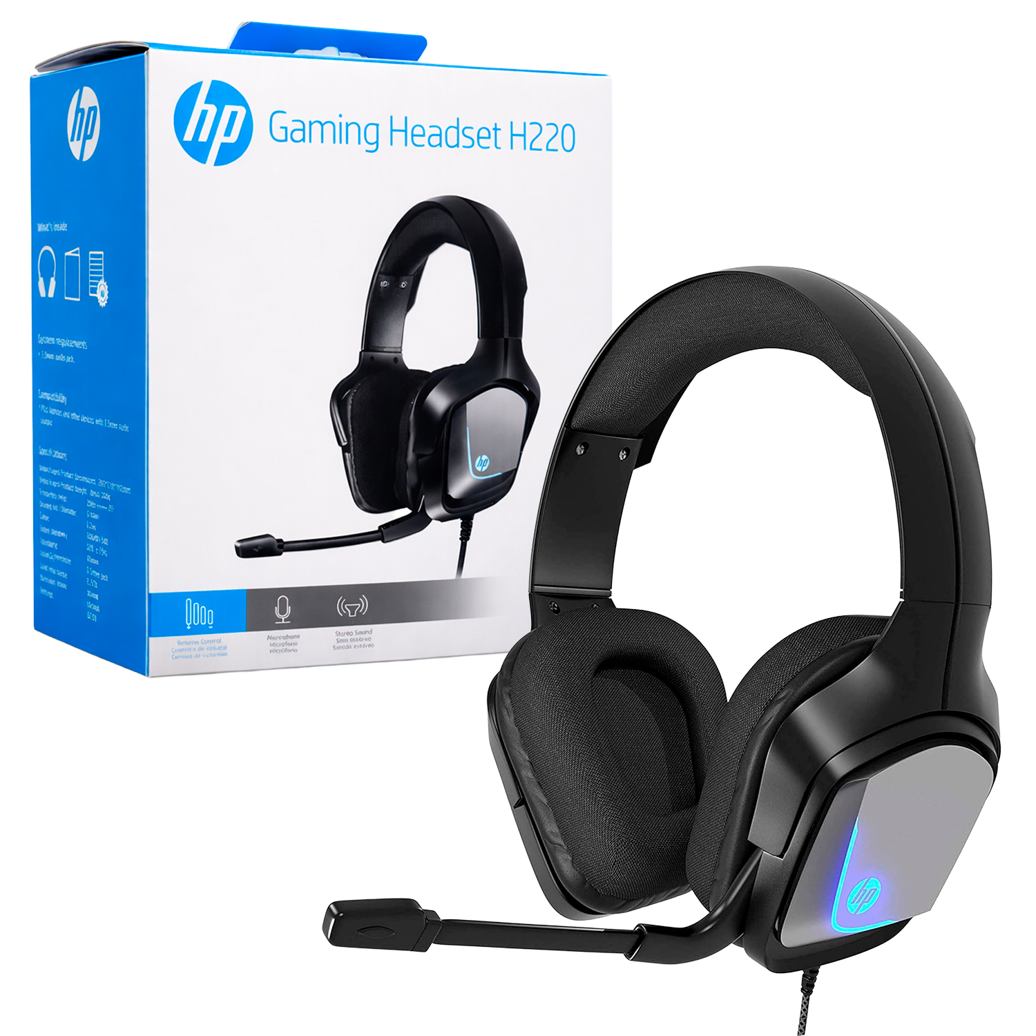 AUDIFONOS ALAMBRICOS HP H220 GAMING AUX PC CEL PS4 XBOX ONE - 1